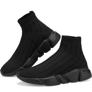 Santiro Mens High Top Sneakers/Tennis /Running Walking /Slip On Shoes